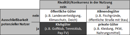 Klubgüter (inkl. Beispiele) - Definition